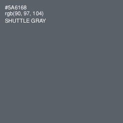 #5A6168 - Shuttle Gray Color Image